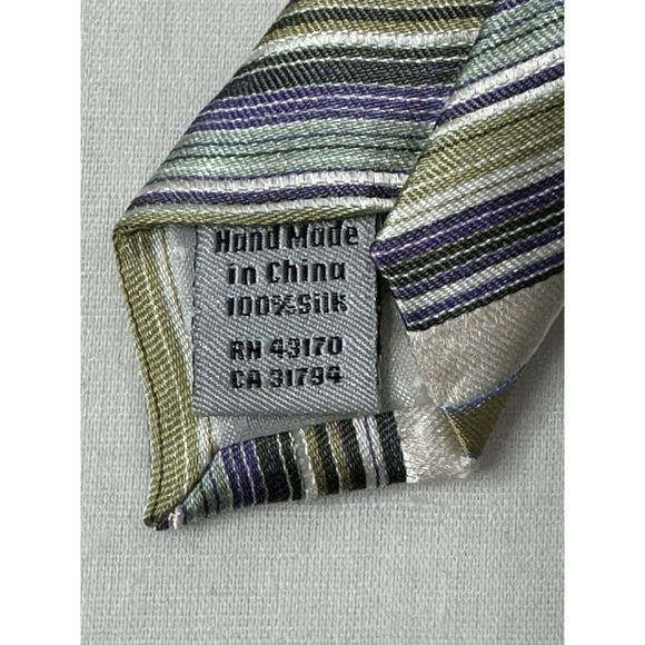 Geoffrey Beene Hand Made 100% Silk Men's Neck Tie Jacquard Repp Tie Spring - Picture 3 of 5